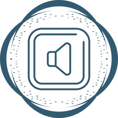 Konuşmacı. Web simgesi basit tasarım