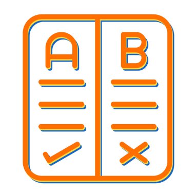 Artılar ve Eksiler web simgesi vektör illüstrasyonu