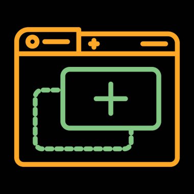 Beyaz Arkaplanda Eklenti Simgesi veya İmza İzole Edildi