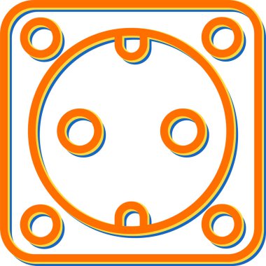 soket simgesi web basit illüstrasyon