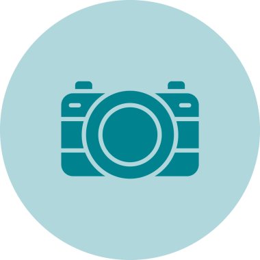 fotoğraf makinesi simgesi, vektör illüstrasyonu 