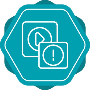 Dikkat Satır Simgesi, Hata Vektörü İşareti Beyaz Arkaplanda izole edildi  