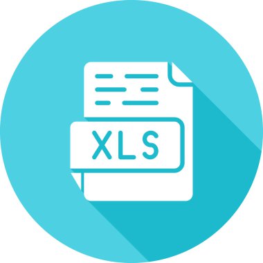 Logo XLS dosya simgesi, vektör illüstrasyonunun modern tasarımı 