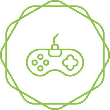 oyun denetleyici simgesi, vektör illüstrasyonu