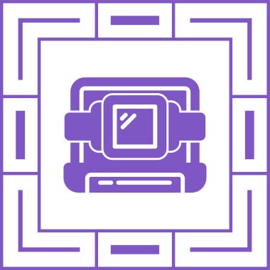 dizüstü bilgisayar simgesi, vektör illüstrasyonu basit tasarım