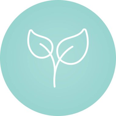 Yaprak ağ simgesi, vektör illüstrasyonu