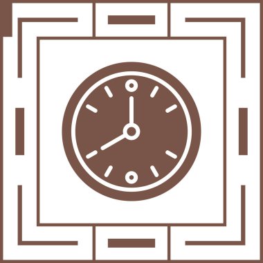 zaman yönetimi simgesi, vektör illüstrasyonu