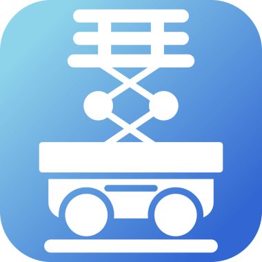 Makas Kaldırma simgesi vektör illüstrasyonu    