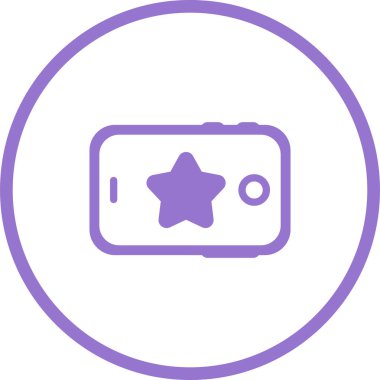 Tablet bilgisayar satırı simgesinin vektör çizimi. 