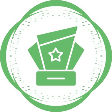 Award icon, vector illustration simple design