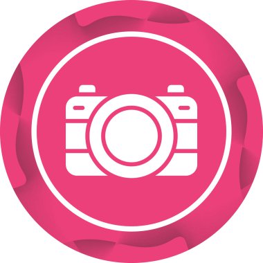 fotoğraf makinesi simgesi, vektör illüstrasyonu 