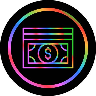 Para için. Web simgesi vektör illüstrasyonu 