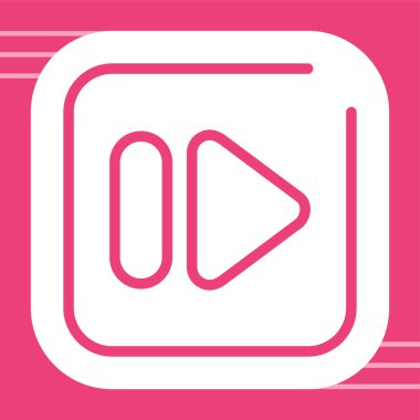 Hızlı ileri düğme vektör illüstrasyonu