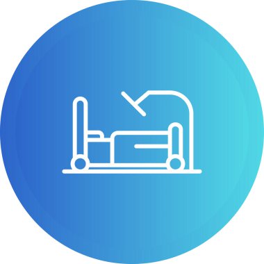 yatak ağı simgesi, basit vektör illüstrasyonu