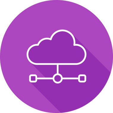 Veri Egemenliği Web simgesi illüstrasyonu. 