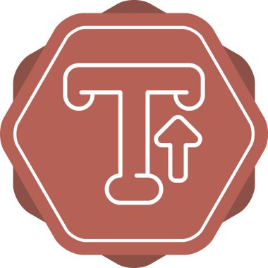 Typography web simgesi vektör illüstrasyonu