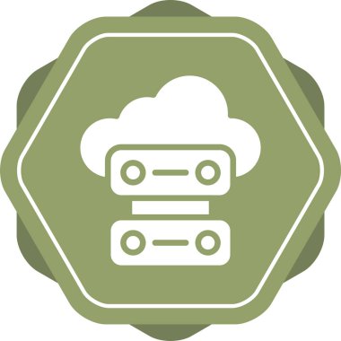 Modern Veri Merkezi simgesinin vektör illüstrasyonu     