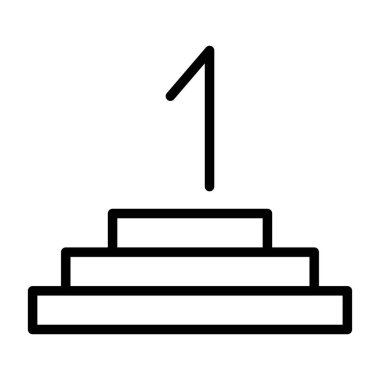 Kazanan simgesinin vektör illüstrasyonu 