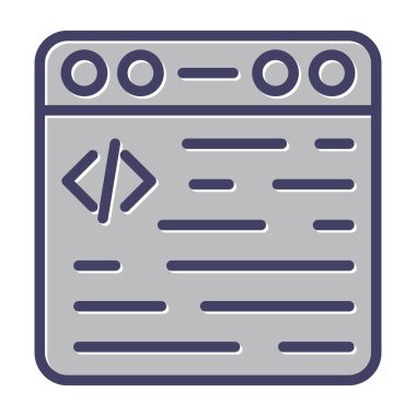 Web tarayıcı simgesi, vektör illüstrasyonu basit tasarım