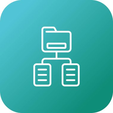 Belge Sınıflandırma Web simgesi vektör illüstrasyonu