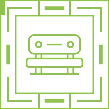 bank simgesi, vektör illüstrasyonu basit tasarım