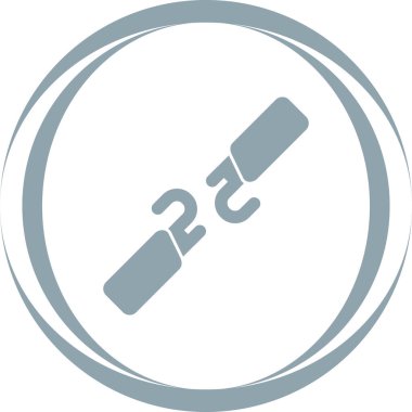 Kırık Kablo web simgesi, basit illüstrasyon 