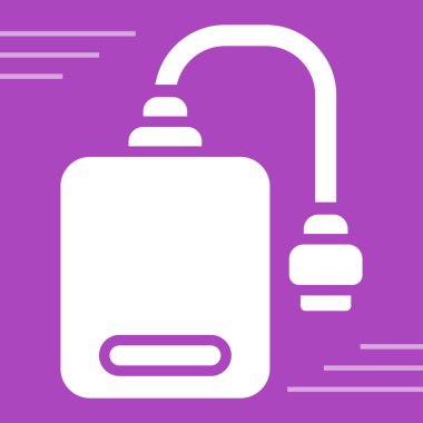 dış sabit sürücü simgesi, vektör çizim  