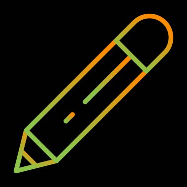 Kalem. Web simgesi basit illüstrasyon 