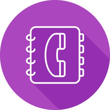 Telefon rehberi vektör illüstrasyonuName