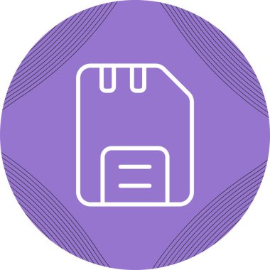 Disk web simgesi, basit vektör illüstrasyonu