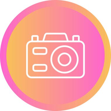 fotoğraf makinesi simgesi, vektör illüstrasyonu 