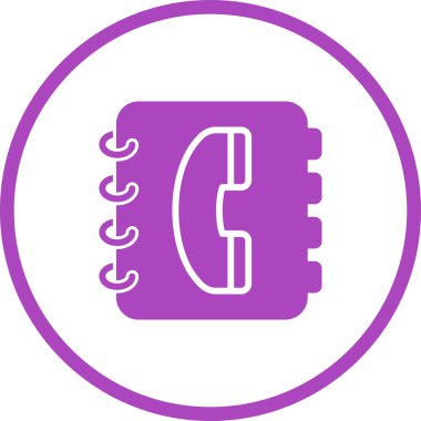 Telefon rehberi vektör illüstrasyonuName