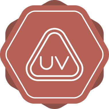 Üçgen işareti simgesi. Web basit illüstrasyonu