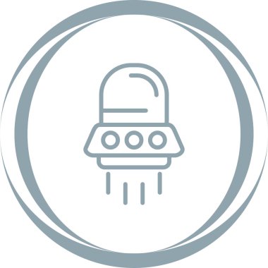 UFO web simgesinin vektör illüstrasyonu 