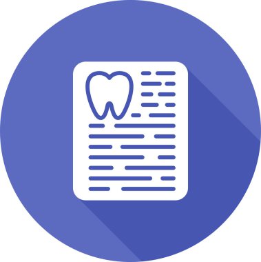 Reçete web simgesinin vektör illüstrasyonu