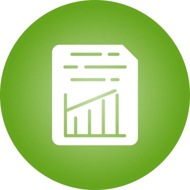 Belge Ekle Graph Web simgesi vektör illüstrasyonu