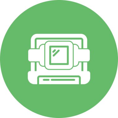 dizüstü bilgisayar simgesi, vektör illüstrasyonu basit tasarım