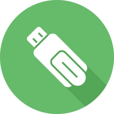 usb flash disk simgesinin vektör çizimi 