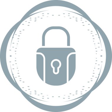 kilit simgesi, vektör illüstrasyonu  