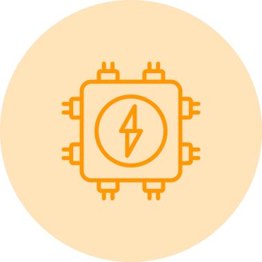 Bağlantı Kutusu simgesi, vektör illüstrasyonu basit tasarım