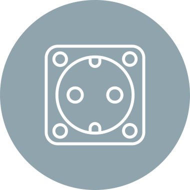 soket simgesi web basit illüstrasyon