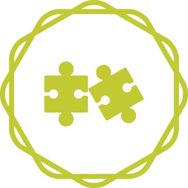 yapboz parçaları web simgesi basit illüstrasyon