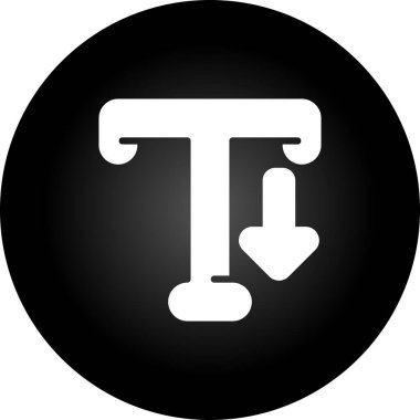 Typography web simgesi vektör illüstrasyonu