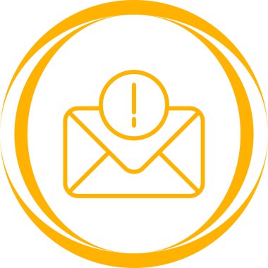 Hata İleti web simgesi, vektör illüstrasyonu