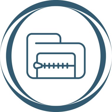 ZIP dosya biçimi vektör illüstrasyonu
