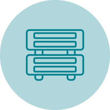 Sunucu web simgesi, vektör çizim