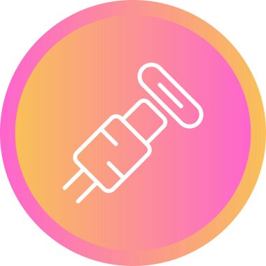 usb kablo simgesi, vektör illüstrasyonu basit tasarım