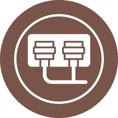 soket simgesi web basit illüstrasyon