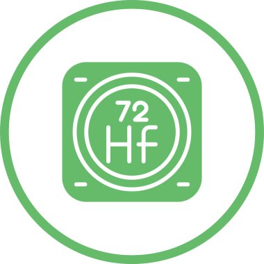 Kimyasal Element Web simgesi vektör çizimi