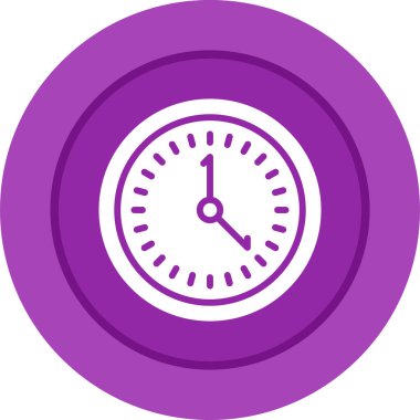 Saat. Web simgesi basit illüstrasyon 